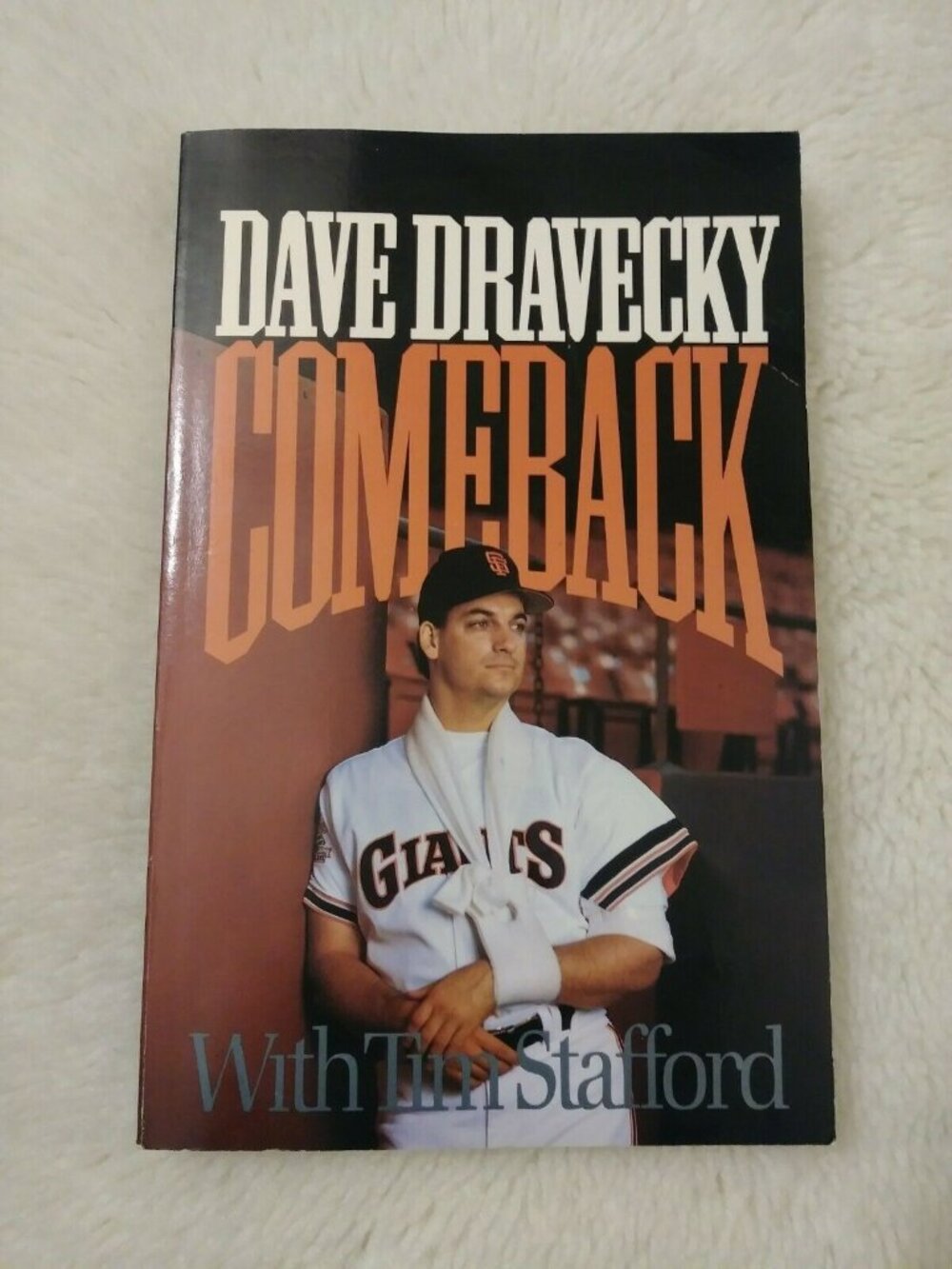 Dave Dravecky Comeback Book Baseball History Cancer Story (1990 Paperback)